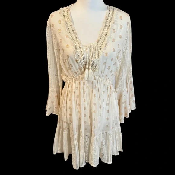 wrap dress beach cover up Midi Beach Dress | TULUM